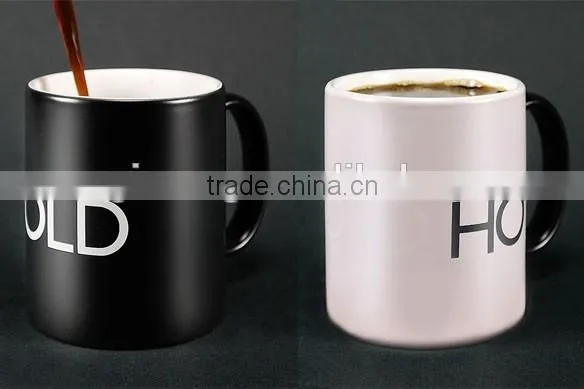 Black Mug Fantasy Mugs Color Changing Creative Ceramic Mug photo-2
