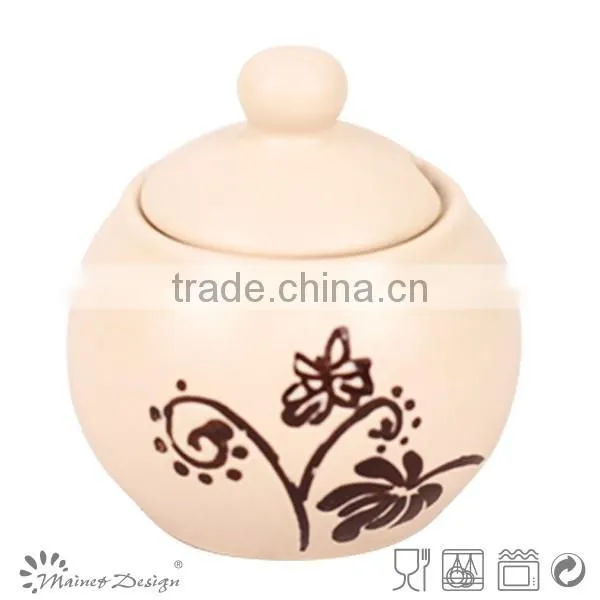 Stoneware Dinnerware Sugar Bowl Coffee Creamer Container photo-3
