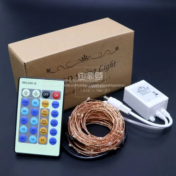 Waterproof Led Soft Copper Wire Christmas Tree Decoration Light Light Set Firefly Rice Smd Light String photo-5