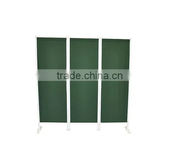 3 Pieces Privacy Room Divider Grey Folding Paravent photo-3