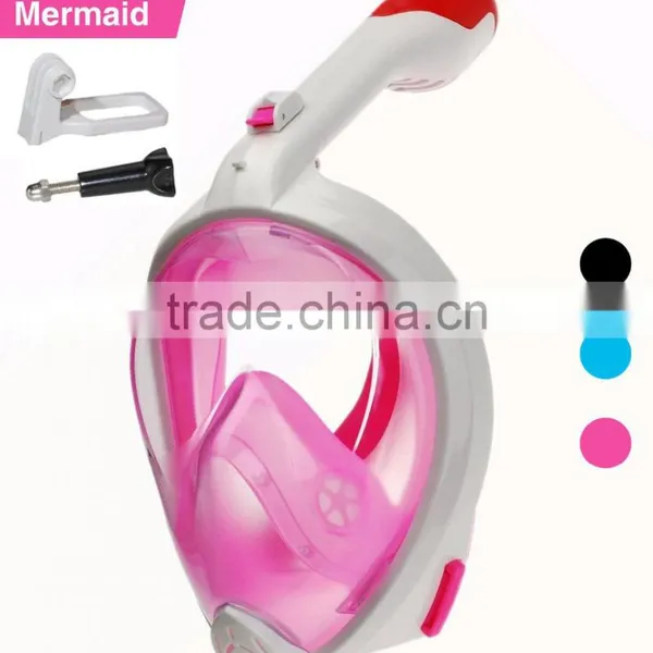 Full Face Snorkel Mask 2.0,2017 New Foldable Full Face Snorkeling Diving Scuba Mask With Detachable GoPro Mount photo-5