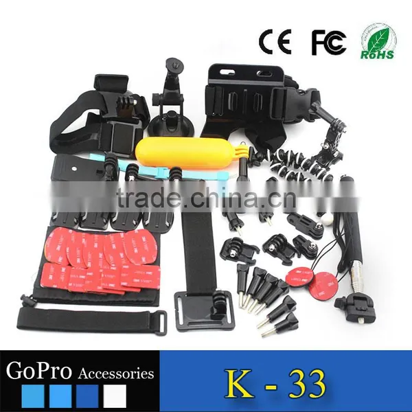 2016 Hot Selling 44 in 1 Products Kit Used for Gopros Heros 4 Accessories Kit Mount photo-2