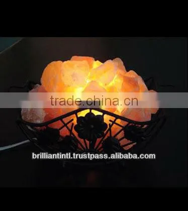 Iron Wrought Himalayan Salt Lamp Cubes for Room Glow