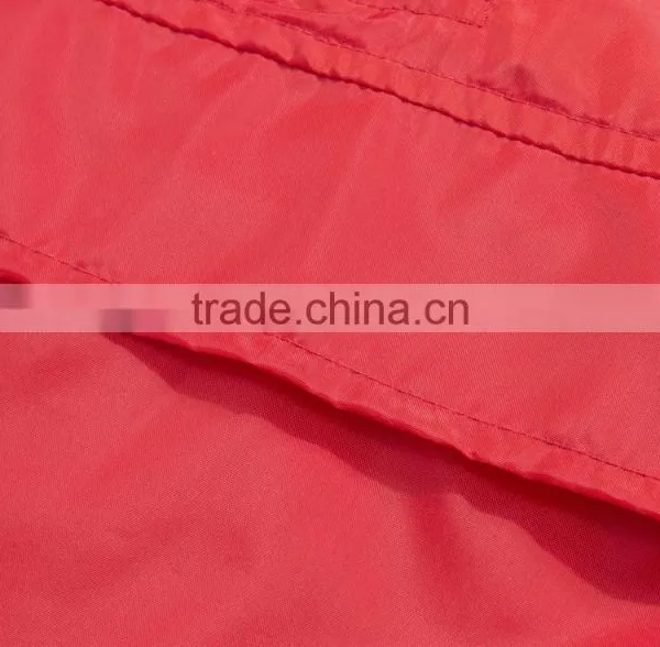 Factory Red Hoody Windproof Lady Coat Rain Coat photo-4