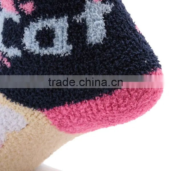 Cute Winter Thick Thermal Coral Fleeces Socks With Lovely Cute Design photo-5