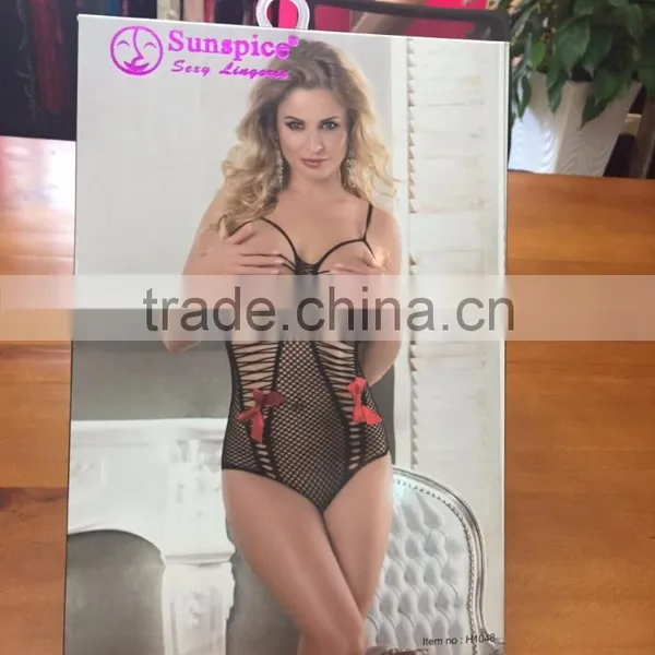 Hot Sale Sunspice Sexy Adult Bodysuit Open Cup Bodystocking photo-3