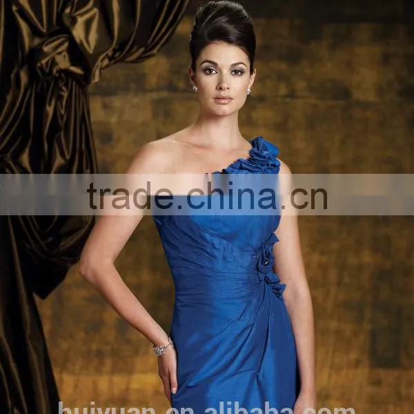 Formal Full Length One Shoulder Beaded Mother of the Bride Satin Suits photo-2