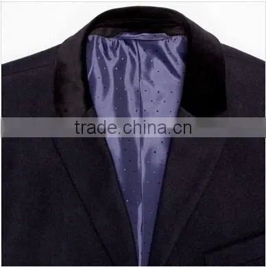 2014 Winter Season Hot Selling Fashion Design Black Lapel Slim Fit Mens Cashmere Men Coat photo-4