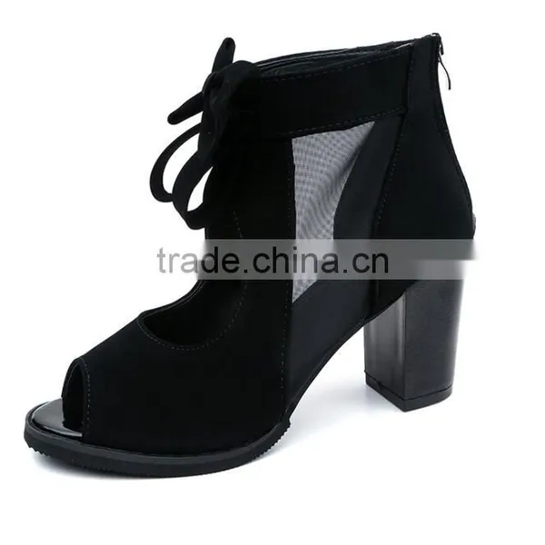 Zm50269b 2017 Spring and Summer New Style Lady Chunky Heels Sandal Bowknot Sandals Shoes Women photo-5