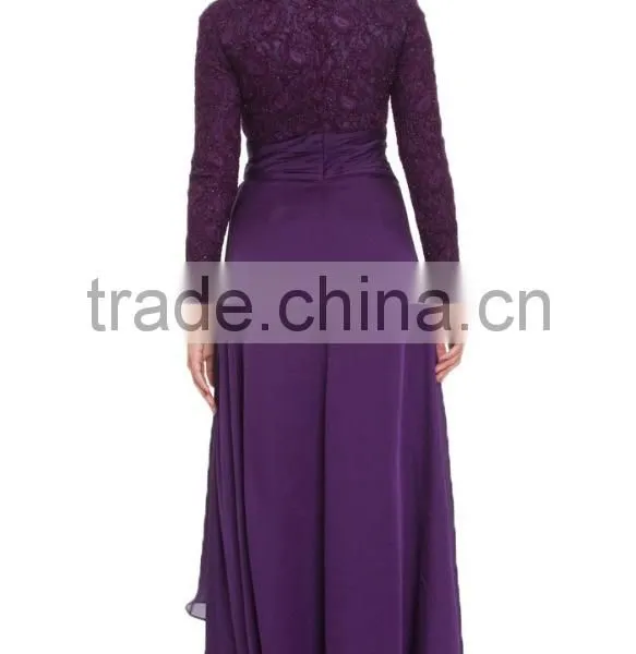 OEM China Supplier Abaya Latest Design Long Sleeve Islamic Muslim Dress Womens Abaya Dress Fashion Design 2016 Design photo-2