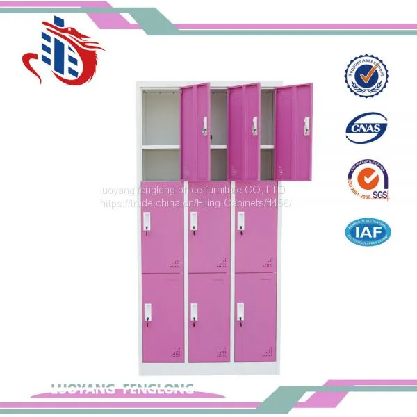 KD Structure Powder Coated 9 Doors Steel Cabinet Clothes Storage Locker photo-2