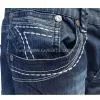 Indigo Straight Long Denim Fashion Simple Design Jeans photo-2