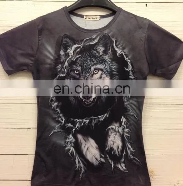 Full Printing Custom 3d Animals t Shirt Wholesale Mouse Design T-shirts photo-5