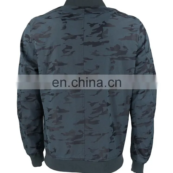 2017 OEM Service Supply Type Camouflage pu Leather Jacket Men photo-3
