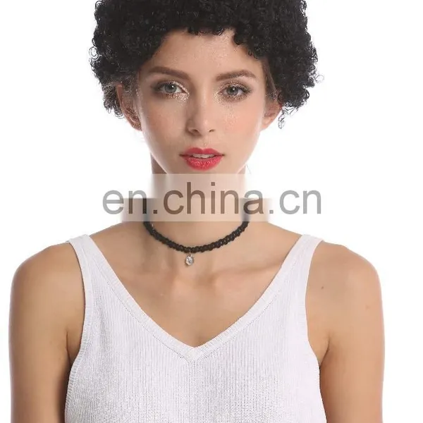 Short Curly Afro Party Wigs for Black Women P-W211 photo-4