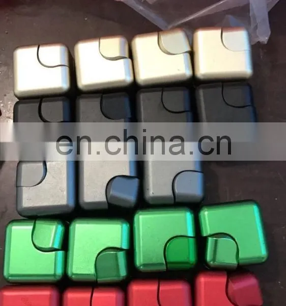 Pcc Team Square Spinner Cube Fidget Toy EDC Fidgets Cube Spinner For Autism and ADHD Increase Focus Square Magic Hand Spinner photo-3