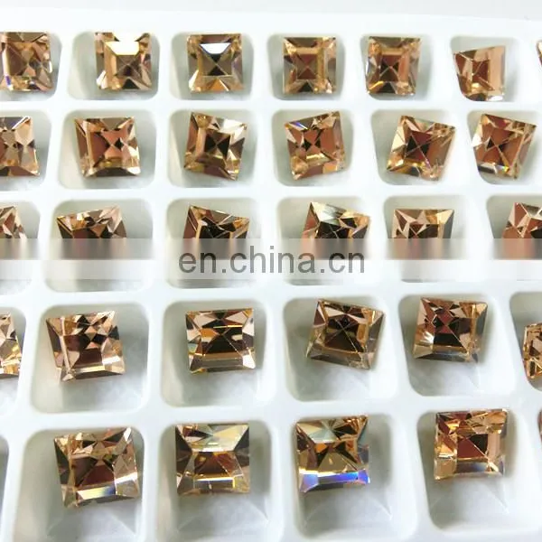 Crystal Pointback Fancy Stone Cabochon Cushion Cut photo-2