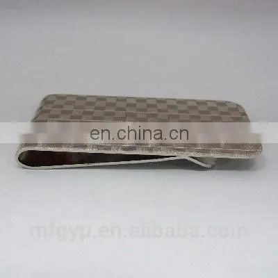 Arts and Crafts Stainless Steel Custom Plated Gold Money Clip photo-4