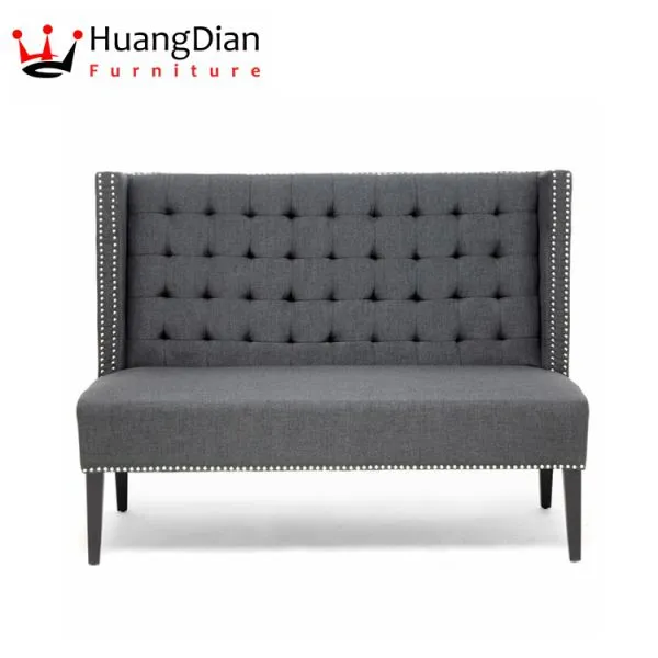 Luxury Sofa Seating Restaurant Booth Dining Furniture (HD643) photo-4