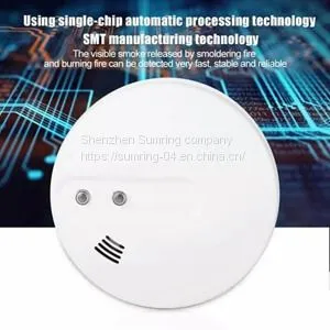 Fire Safety Products 9V Battery Wireless Photoelectric Smoke Alarm