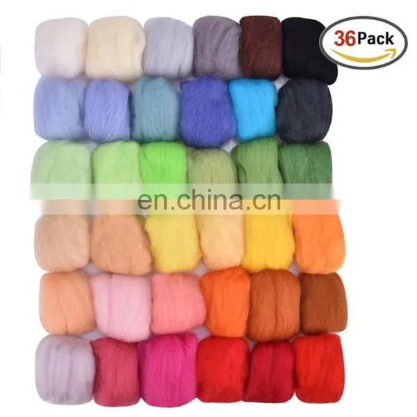 DIY Wool Roving Top Needled Merino Wool Felt photo-2