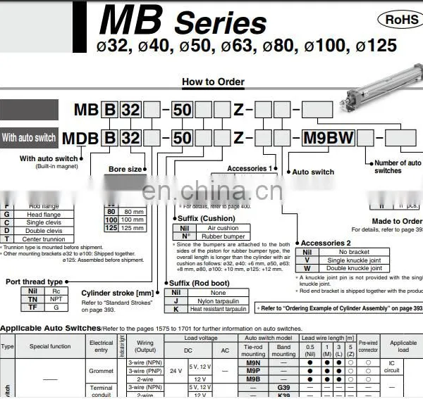 SMC Double Acting Cylinder MBD50-150Z-XB6 photo-6