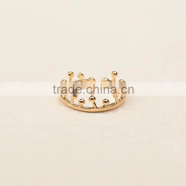 New Fashion Polishing Crown Shape Alloy Finger Ring photo-6
