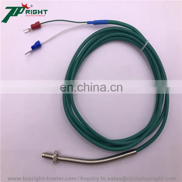 SS Braid Wire 1000mm With Thread Probe J Type Thermocouple Fast Response Temperature Sensor photo-4