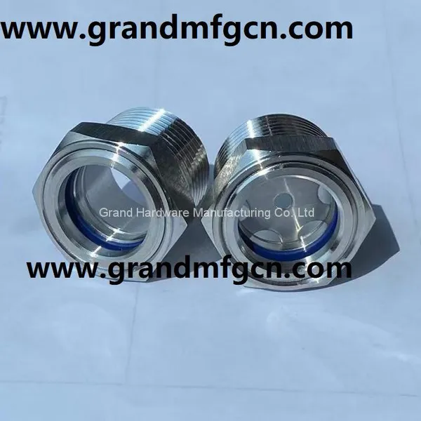 Gearboxes SS304 Oil Level Sight Glass Oil Gauge Oil Tank Viewport Sight Glass 1200PSI photo-4