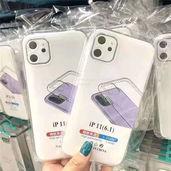 Four-corner Drop-proof Transparent Mobile Phone Case photo-3