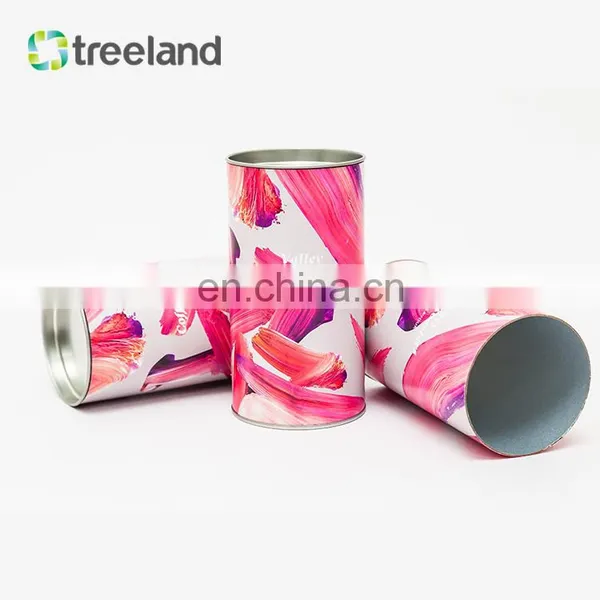Custom Round Canister For Coffee Beans Food Grade Paper Can Packaging Degradable Cylinder Paper Tube photo-5