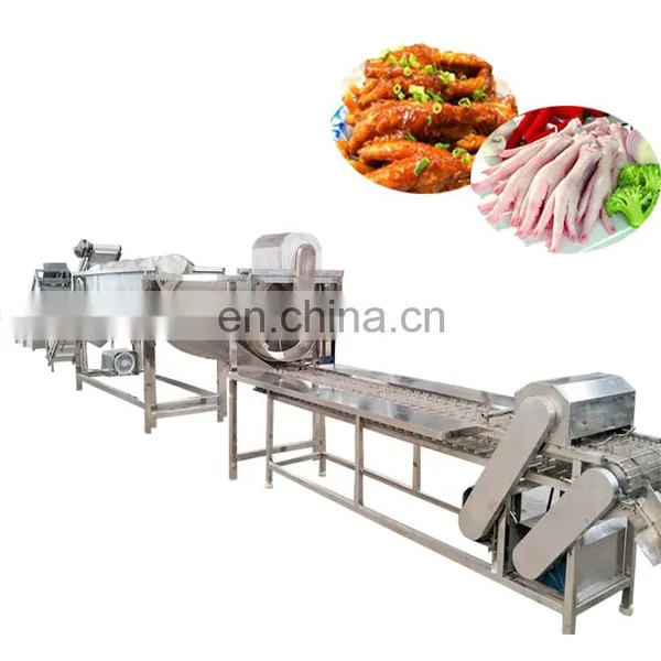 Chicken Feet Peeling Blanching and Cutting Poultry Slaughtering Production Line Machine photo-3