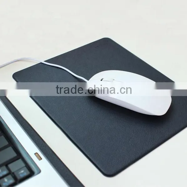 Lovely Style High Quality Saffiano Leather Mouse Pad Mouse Mat Mousepad Wholesale photo-2