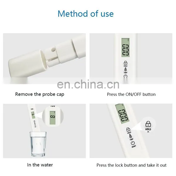 Portable Mini Cheap Price Three Seconds Quickly Testing Tds Water Tester for Drink Water photo-4