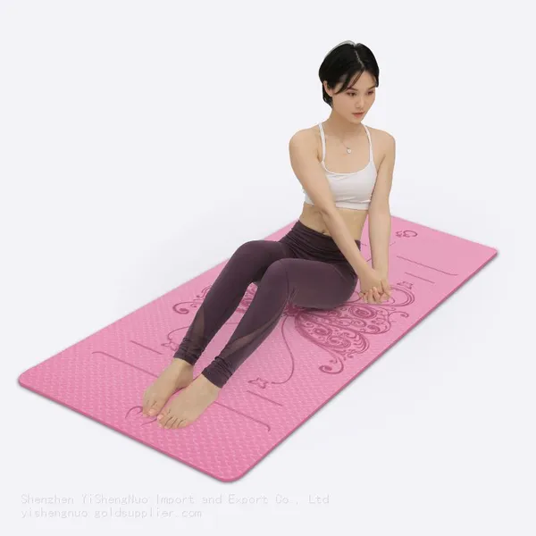 Fashion Sport Single Layer TPE Yoga Mat Set YiShengNuo photo-2