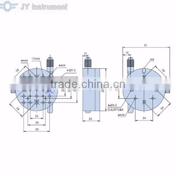 Manual Rotation Stage, Manual Rotary Stage, Rotary Translation Stage, Manual Rotation Table/ 82mm photo-2