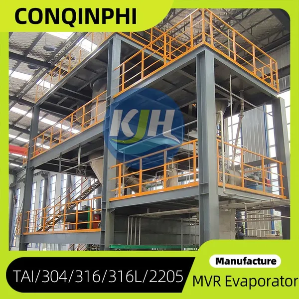 PLC Controlled MVR Evaporation Crystallizer, 380V, 15-30 KW, for Zero Liquid Discharge photo-4