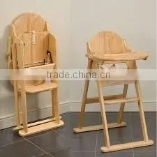 Promotional All Wood Folding Baby High Chair photo-6