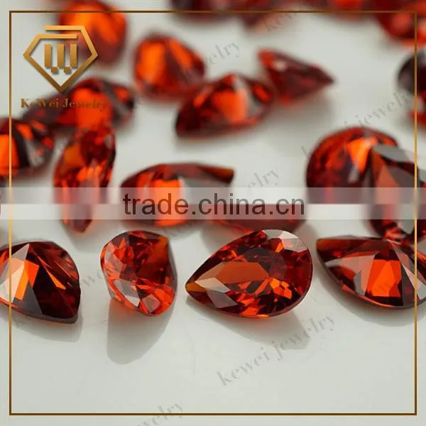 Price Of a Garnet Stone Pear Shape 5*7mm Small Size Zirconia Stone Price With Low Quality