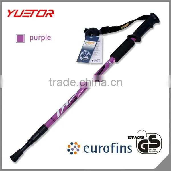 3 Section Adjustable Inner Lock With Anti Shock Walking Stick Trekking Pole Supplier's Choice photo-3
