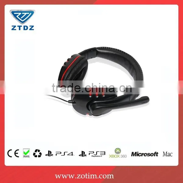 High Quality Fatory Price Video Game Accessory 4in 1wired Headset With MIC for PS4/XBOX360/PS3/PC photo-2