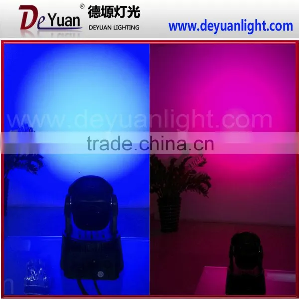 7pcs 12w Rgbwa uv 6in1 Led Mini Moving Head Wash Light Wedding Light photo-6