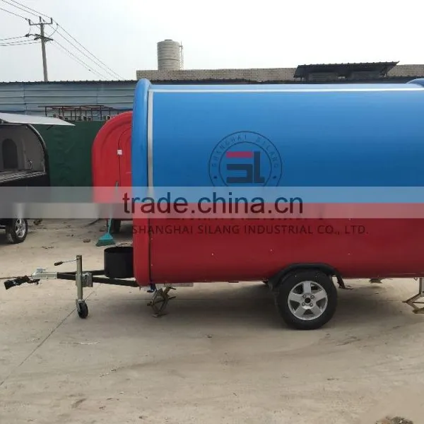 Red and Blue Mobile Food Trailer Food Truck Multi-functional Mobile Food Trucks Mobile Food Carts Can be Customized Food Trucks photo-4