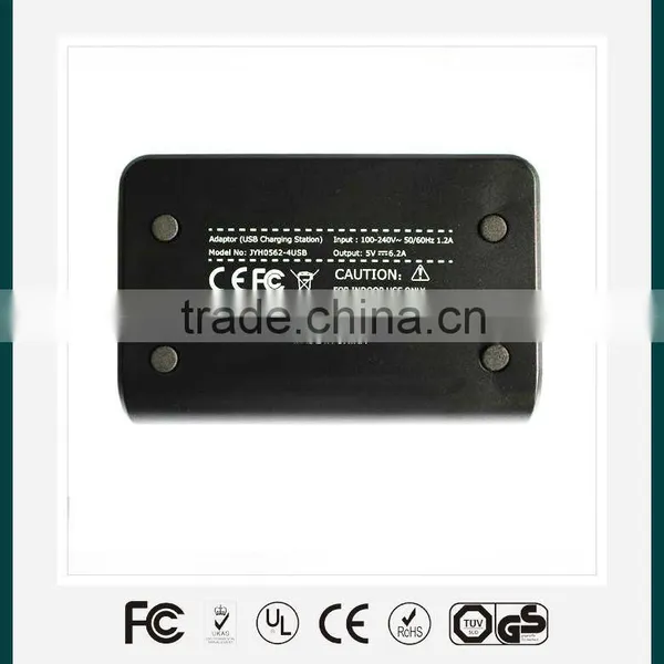 Usb Charger/ 4 Port (black) USB Travel Charger for Tablet and Mobile Phone With FCC,CE-EMC,CE-LVD Approved photo-2