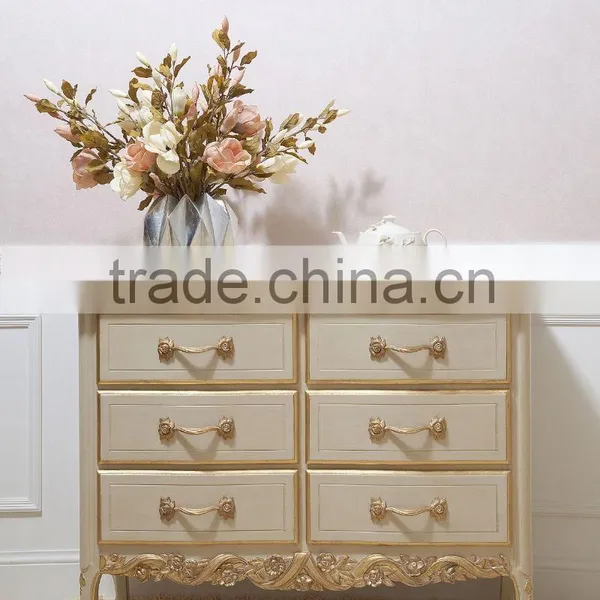 Foshan Romantic French Wood Bedroom Set White Wedding Bed Girls Bedroom Furniture photo-3
