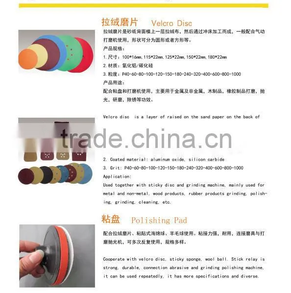 Yellow4''--7'' Round and Red Hexagon Polishing Pad photo-5