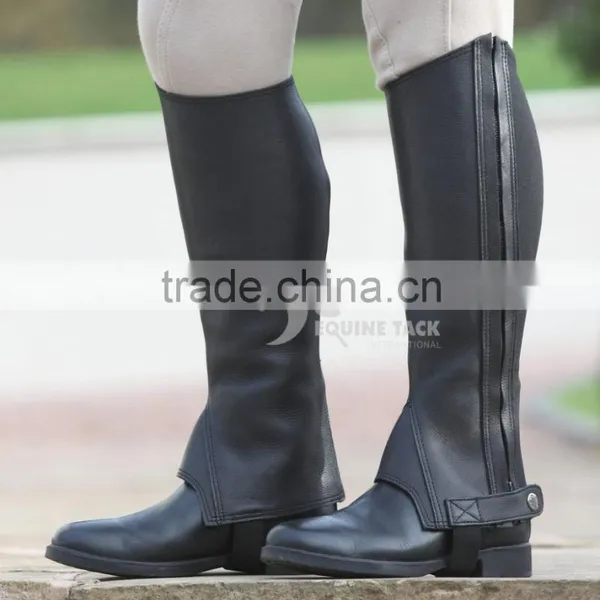 Full Grain Leather Half Chaps, Mini Chaps Made of Grain Leather, photo-2