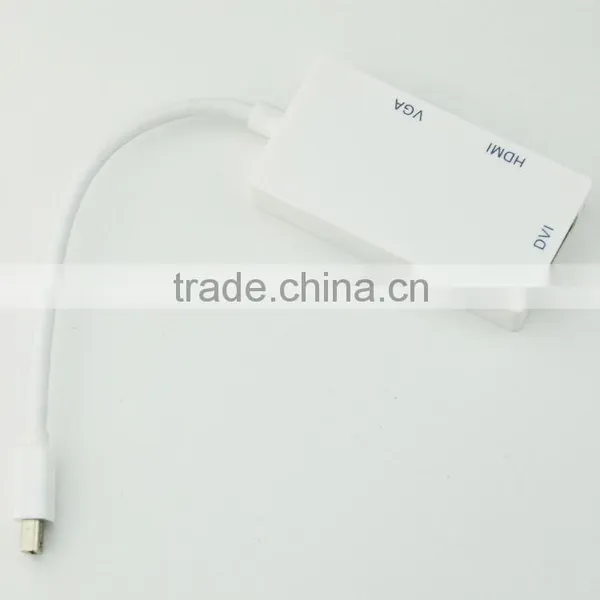 High Speed Mini dp to Hdmi Vga Converter With Audio Video Transmission photo-2