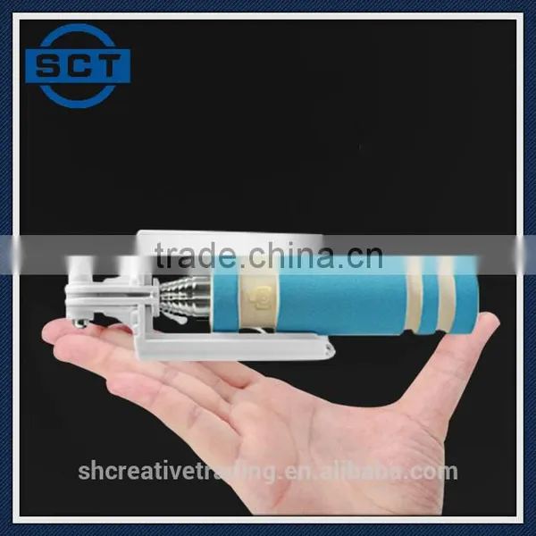 NEW Foldable Super Mini Wired Selfie Stick Handheld Extendable Monopod With Built in Shutter Non-slip Handle photo-6