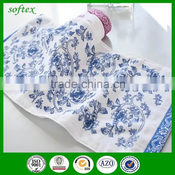 Factory Good Water Absorrption Cotton Cut Pile Custom Printed Face Towels photo-4
